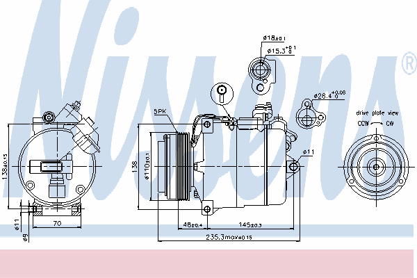 Kompressor, klimaanlæg 89034