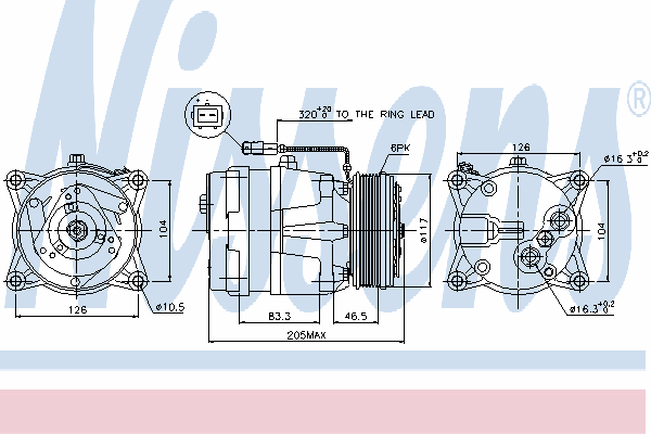 Compressor, ar condicionado 89060