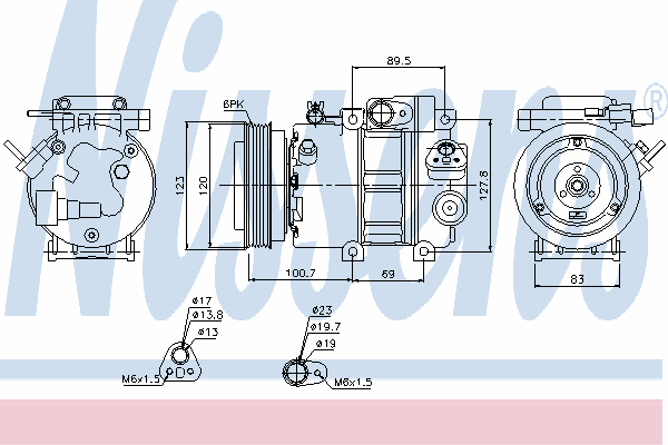 Compressor, airconditioning 89278