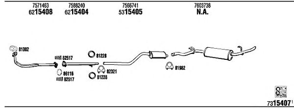 Exhaust System FI63004