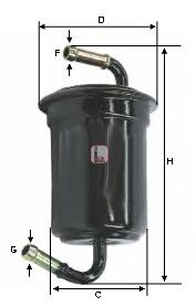 Fuel filter S 1636 B