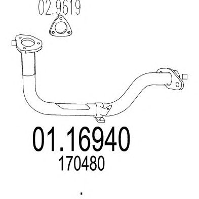 Exhaust Pipe 01.16940