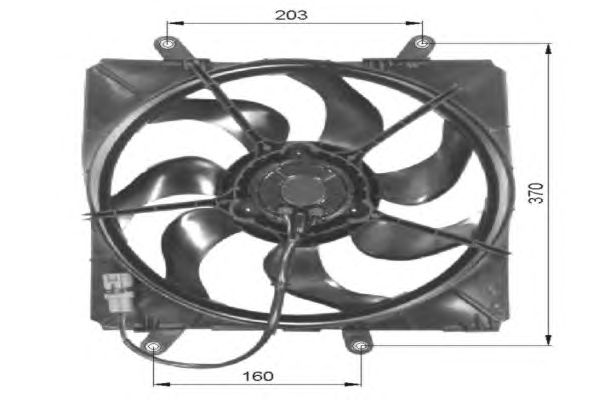 Fan, motor sogutmasi 47054