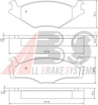 Brake Pad Set, disc brake 36536