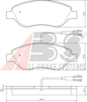 Brake Pad Set, disc brake 37281
