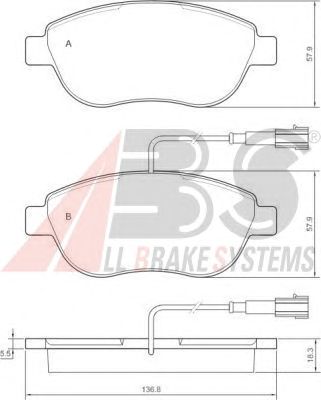 Brake Pad Set, disc brake 37282