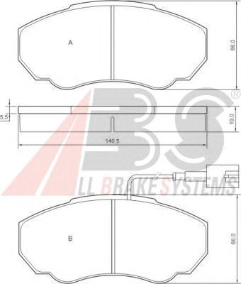 Brake Pad Set, disc brake 37331