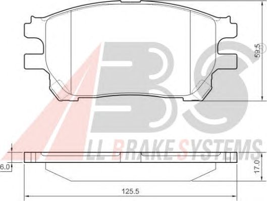 Brake Pad Set, disc brake 37421