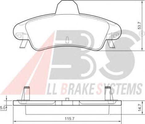 Brake Pad Set, disc brake 37497