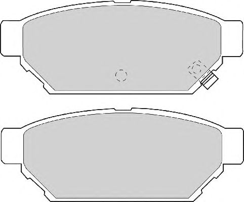 Комплект тормозных колодок, дисковый тормоз FD6827A