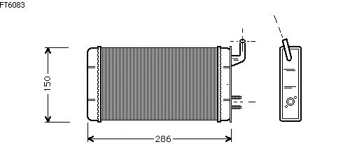 Heat Exchanger, interior heating FT6083