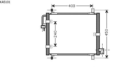 Condensator, airconditioning KA5101