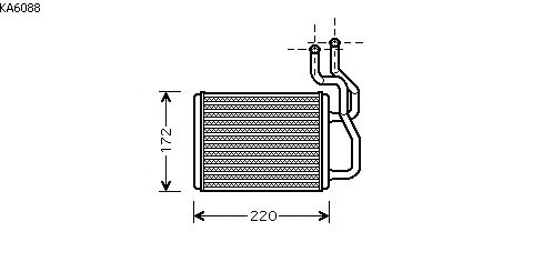 Heat Exchanger, interior heating KA6088