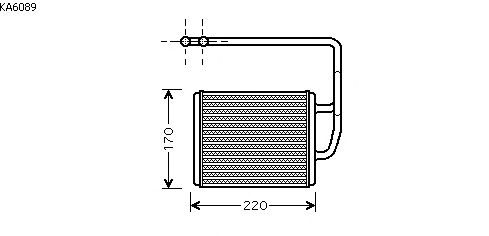 Voorverwarmer, interieurverwarming KA6089