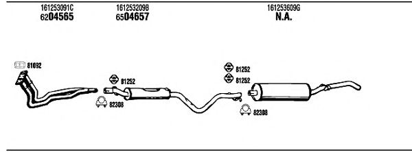 Exhaust System VW40155A