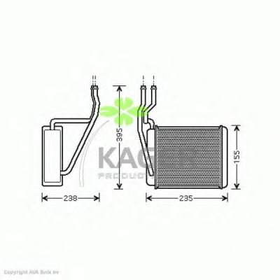 Heat Exchanger, interior heating 32-0042