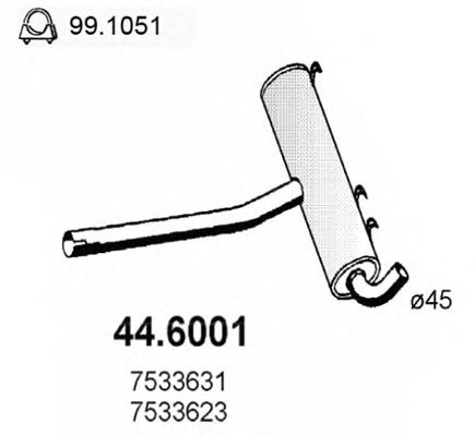 Middle Silencer 44.6001