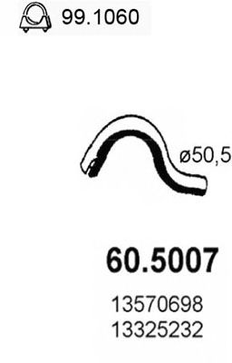 Tubo gas scarico 60.5007