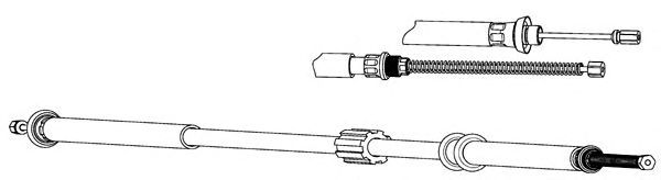 Cable, parking brake FA02178