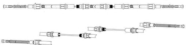Cable, parking brake FO02123