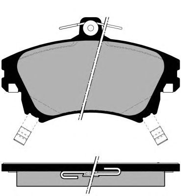 Kit de plaquettes de frein, frein à disque PA1279