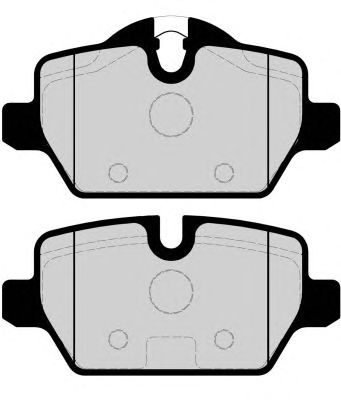 Kit de plaquettes de frein, frein à disque PA1662