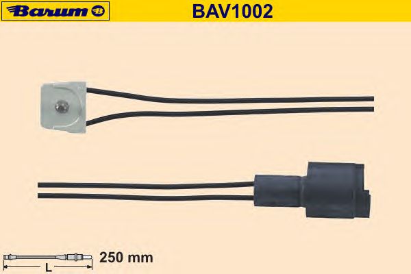 Warning Contact, brake pad wear BAV1002