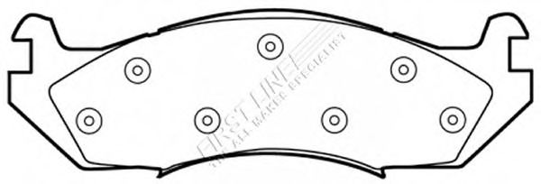Brake Pad Set, disc brake FBP3187