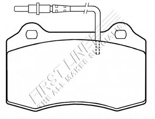 Brake Pad Set, disc brake FBP3301