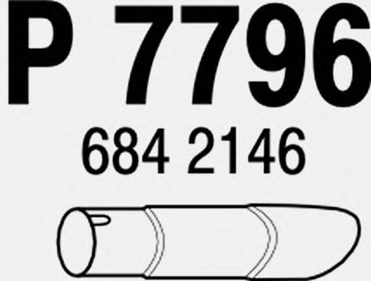 Tubo de escape P7796