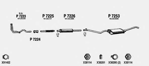 Exhaust System VW030