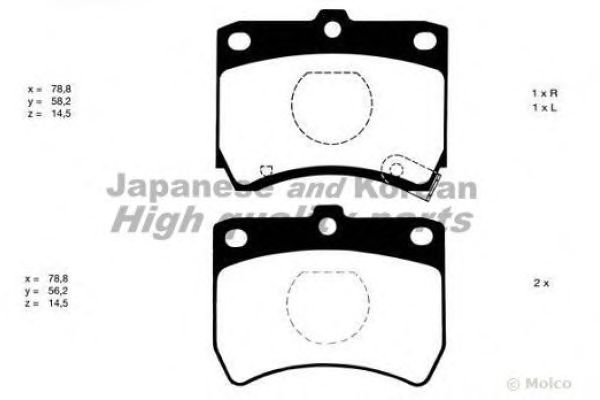 Brake Pad Set, disc brake M041-01