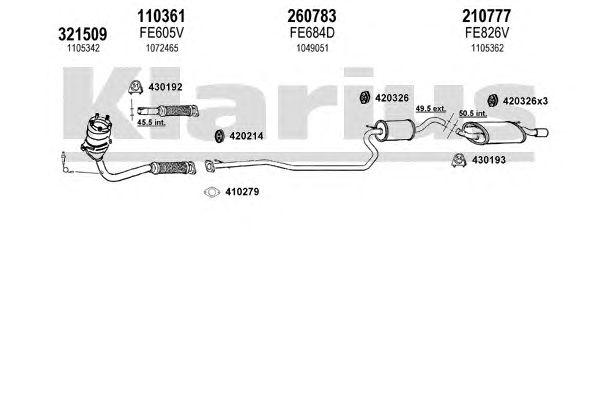 Exhaust System 361560E