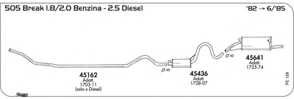 Exhaust System PE129
