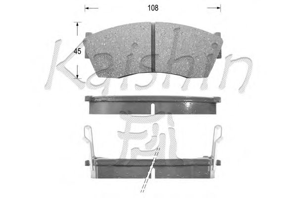 Brake Pad Set, disc brake D9005