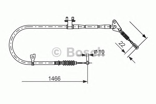 Cable, parking brake 1 987 477 492