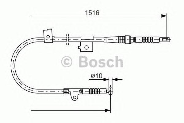 Cable, parking brake 1 987 477 759