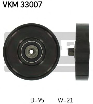 Deflection/Guide Pulley, v-ribbed belt VKM 33007