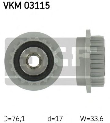 Dispositivo ruota libera alternatore VKM 03115