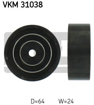 Deflection/Guide Pulley, v-ribbed belt VKM 31038