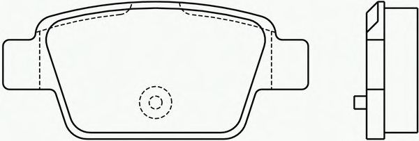 Brake Pad Set, disc brake P 23 080