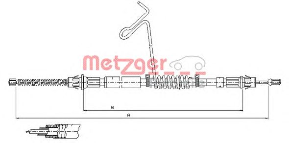Cable, parking brake 11.5574