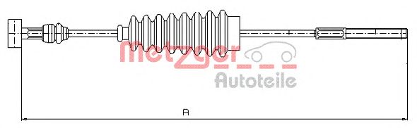 Cable, parking brake 17.1417