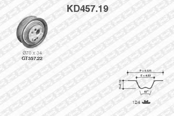 Timing Belt Kit KD457.19