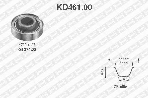 Timing Belt Kit KD461.00