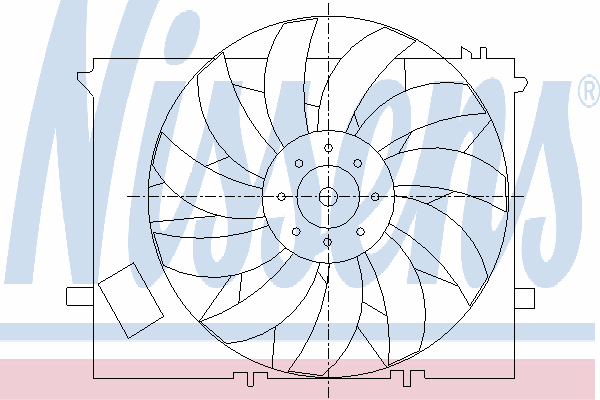 Fan, radiator 85010