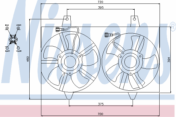 Fan, radiator 85280