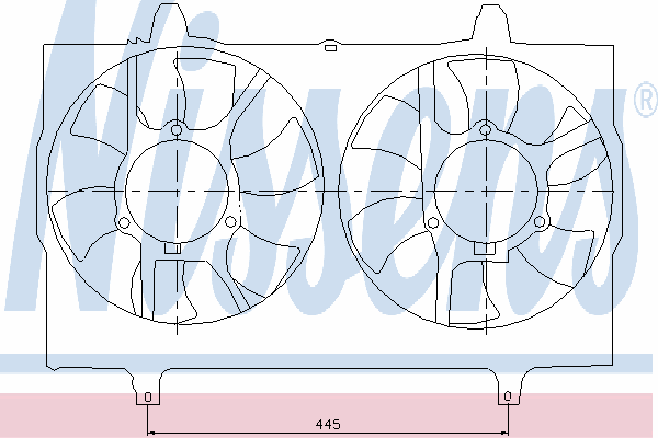 Fan, radiator 85480