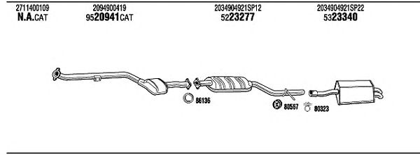 Exhaust System MBH16715A