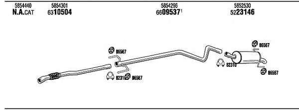 Exhaust System OPH19115A